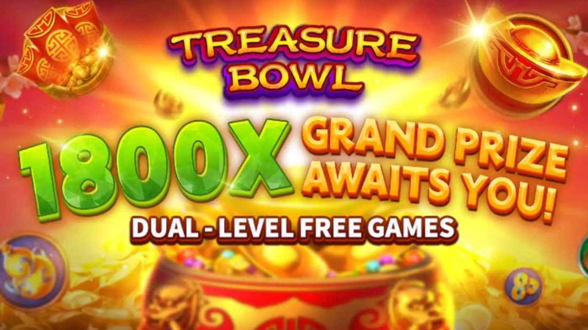 Multiplicadores Treasure Bowl a188 - 7777x Máximo com Tigela Dourada